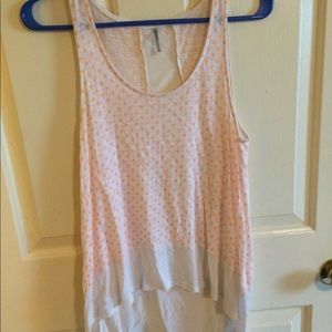 Orange Poka doted Tank Top